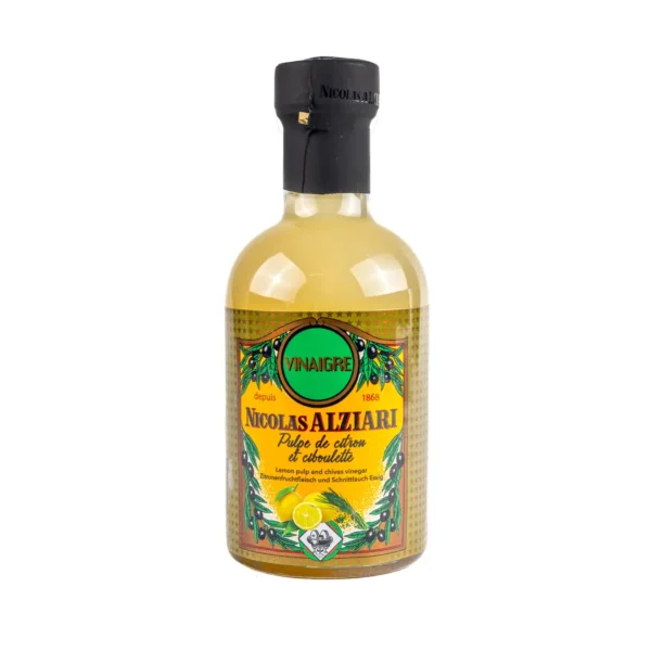 Sitruuna-ruohosipuli etikka 42% sitruunaa, La Maison Alziari 200 ml