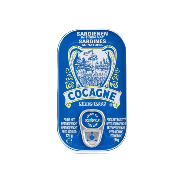 cocagne sardiinit vedessa 125g