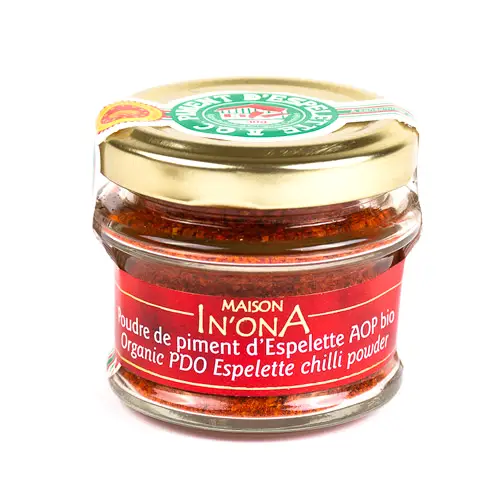 espeletten chili aop jauhettu luomu ranska 30g