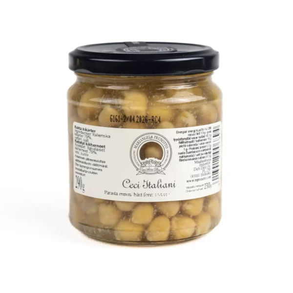 Italienska kokta kikärter 290 g