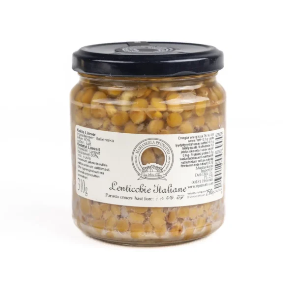 Italian cooked lentils 310g