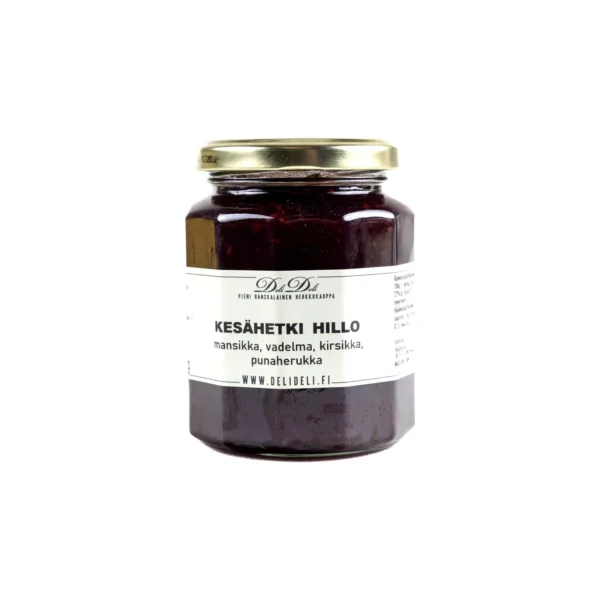 summer time jam cherry strawberry raspberry redcurrant 320g