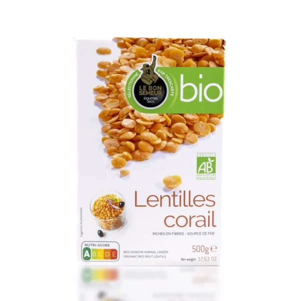 le bon semeur punainen luomulinssii 500g 1