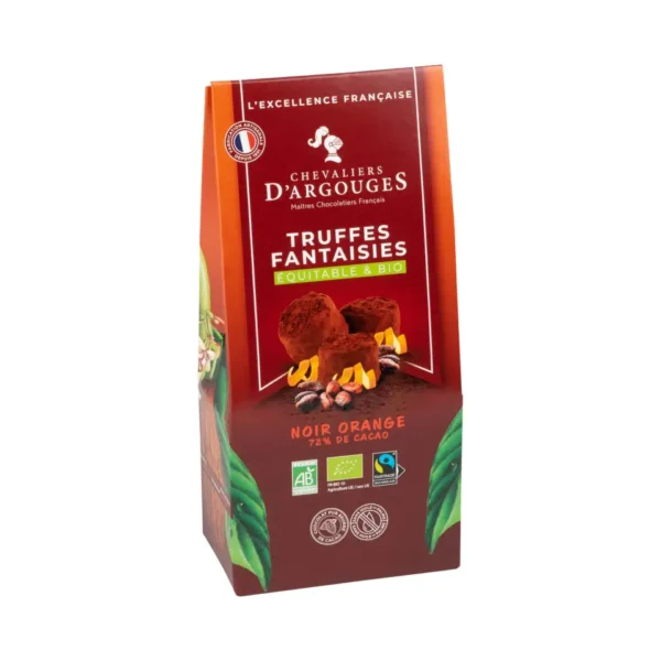 luomu ja reilun kaupan appelsiinisuklaatryffeli 160g