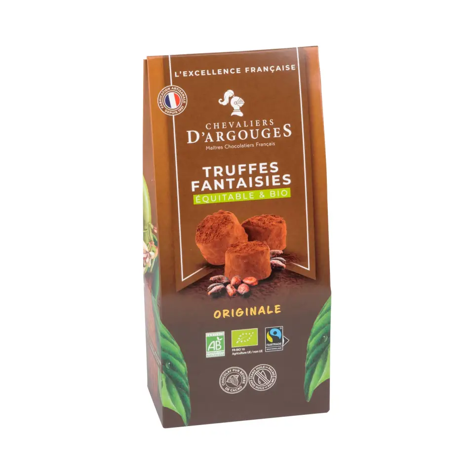 ekologisk och rättvisemärkt chokladtryffel 160 g 2