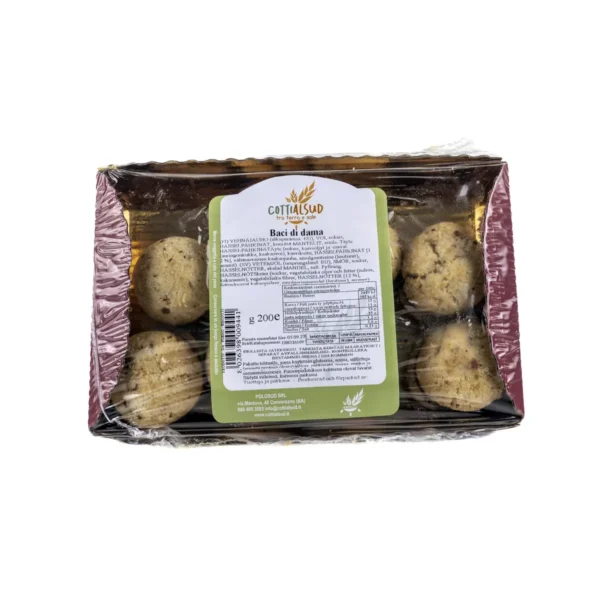Baci di dama italialainen pähkinäsuklaatäytekeksi 200g