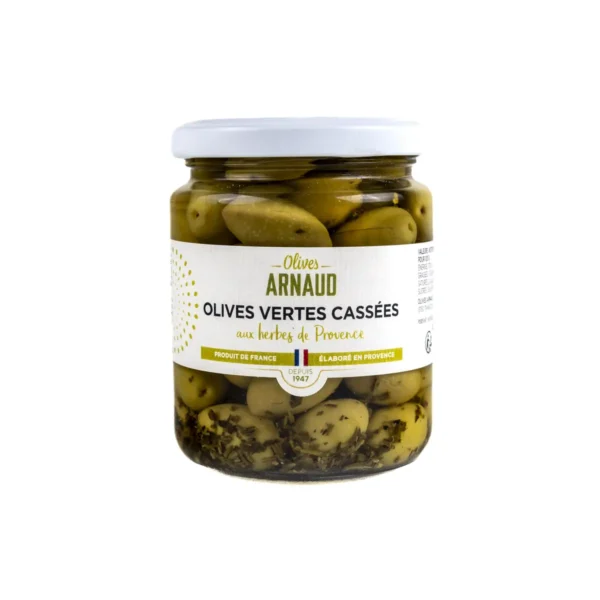 Olives – green flavored with Provencal herbs 150g