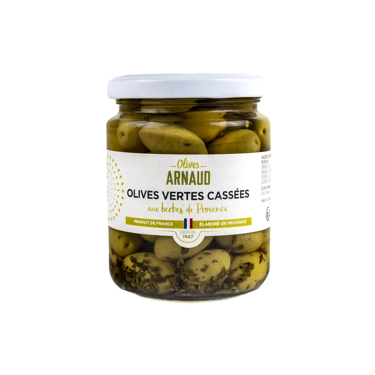 Olives – green flavored with Provencal herbs 150g