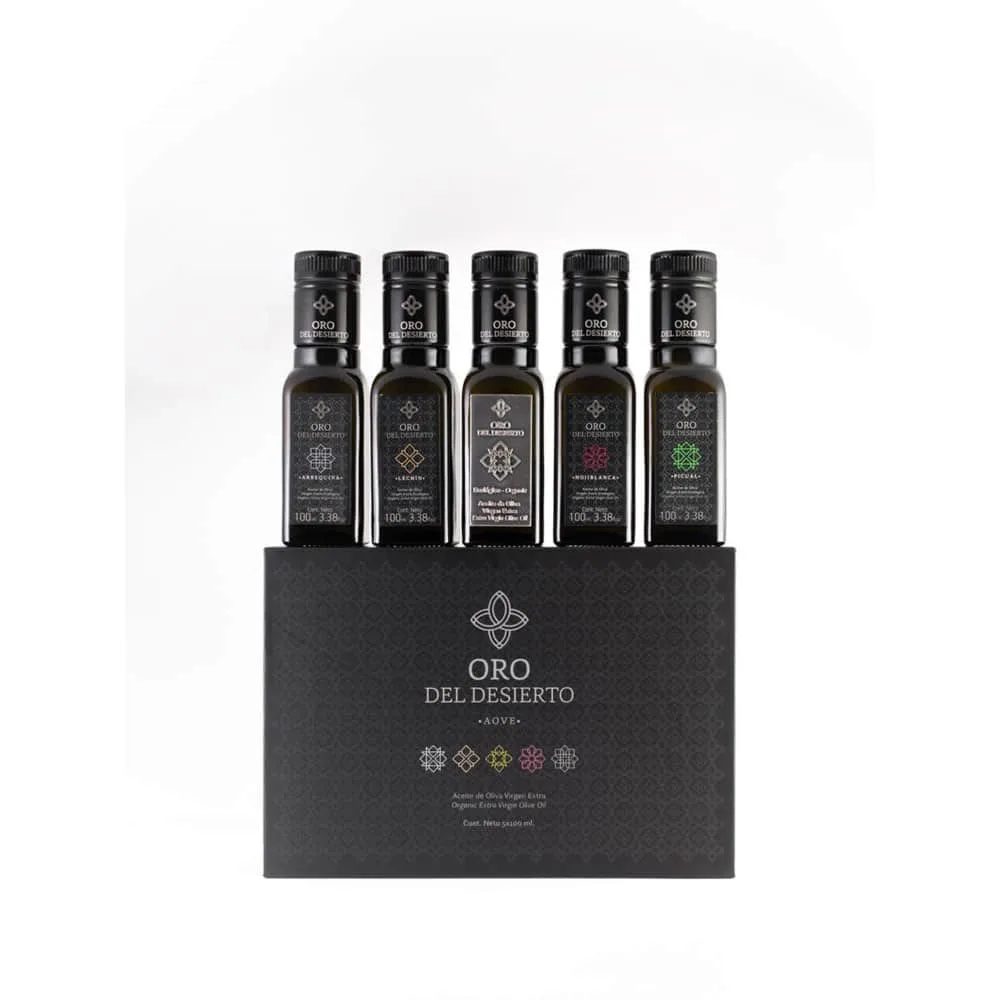 Oro del deserto organic tasting gift box 5x100 ml min
