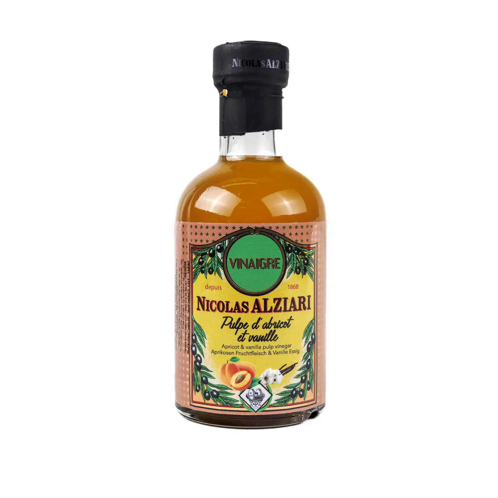 alziari aprikoosi vaniljaetikka 200 ml